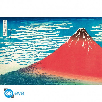 POSTER - HOKUSAI - RED FUJI di 