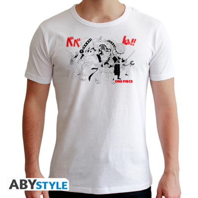 T-SHIRT - ONE PIECE FULL CREW WHITE - NEW FIT - XL di 