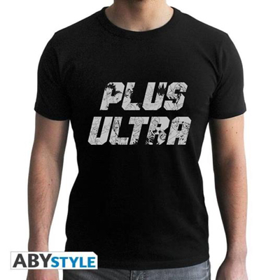 "MY HERO ACADEMIA - TSHIRT ""PLUS ULTRA"" MAN SS BLACK - NEW FIT" EXTRALARGE di 