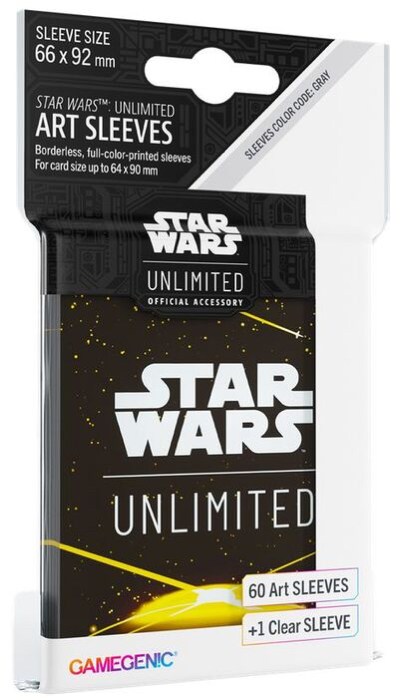SWU - ART SLEEVES CARD BLACK YELLOW di 