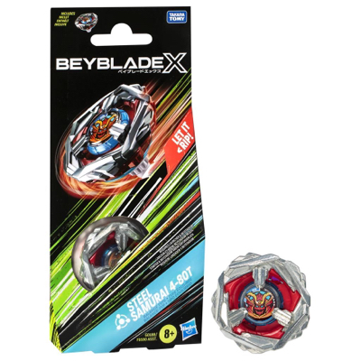 BEYBLADE X - STEEL SAMURAI 4-80T BOOSTER PACK SET di 