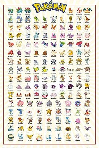 "POKEMON - POSTER ""KANTO 151 ENGLISH"" (91.5X61)" di 