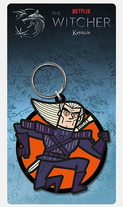 THE WITCHER GERALT RUBBER KEYCHAIN di 