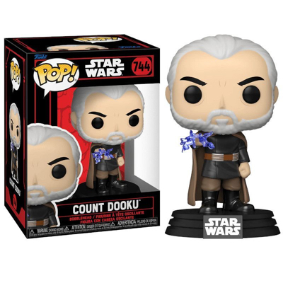 STAR WARS: DARKSIDE - POP FUNKO VINYL FIGURE 744 COUNT DOOKU 9CM di 18,9