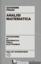 ANALISI MATEMATICA - PRODI GIOVANNI