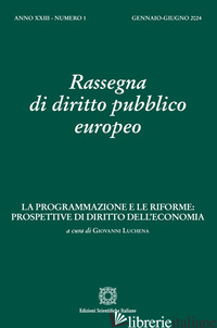 RASSEGNA DI DIRITTO PUBBLICO EUROPEO (2024). VOL. 1 - 
