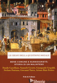 CHIAVI DELLA QUESTIONE SOCIALE. BENE COMUNE E SUSSIDIARIETA': STORIA DI UN MALIN - FONTANA S. (CUR.)