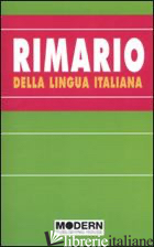 RIMARIO DELLA LINGUA ITALIANA - MARIANI ROSALIA