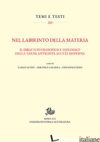NEL LABIRINTO DELLA MATERIA. IL DIBATTITO FILOSOFICO E TEOLOGICO DALLA TARDA ANT - ALTINI C. (CUR.); CAVARRA B. (CUR.); CERRO G. (CUR.)