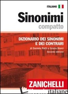 SINONIMI COMPATTO. DIZIONARIO DEI SINONIMI E DEI CONTRARI - RATTI DANIELA; BIORCI GRAZIA