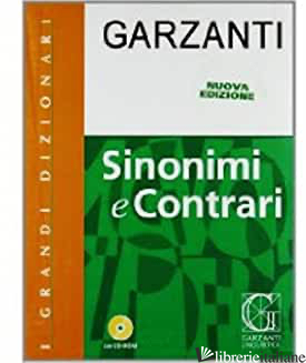 DIZIONARIO DEI SINONIMI E CONTRARI. CON CD-ROM - AA.VV.