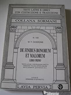 DE FINIBUS BONORUM ET MALORUM. LIBRO 1º - CICERONE MARCO TULLIO