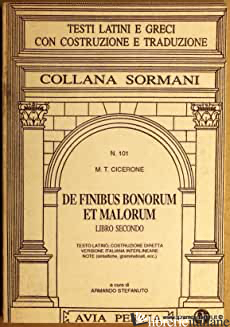 DE FINIBUS BONORUM ET MALORUM. LIBRO 2º - CICERONE MARCO TULLIO