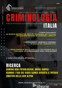 CRIMINOLOGIA ITALIA. VOL. 1 - 