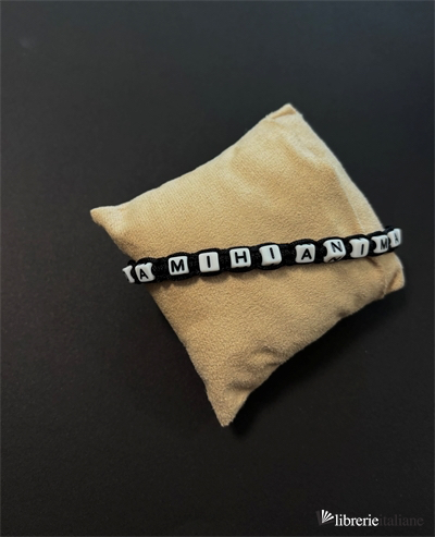 DA MIHI ANIMAS - BRACCIALE LETTERE CORDA CON MEDAGLIA DB/MA - 