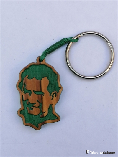 VOLTO DON BOSCO VERDE PORTACHIAVI ULIVO CM 2,5X4 - 