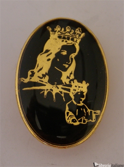 M.AUSILIATRICE PIN DORATO E NERO DIAM. CM.2 - 