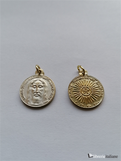 MEDAGLIA SANTO VOLTO ALLUMINIO DORATO CM 1,5 - 