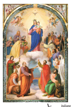 M.AUSILIATRICE QUADRO ALTARE - RETRO PREGHIERA CM 7X10,5 - 