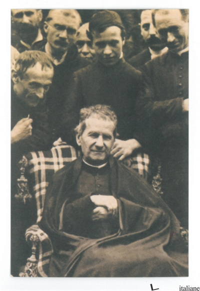 DON BOSCO FOTO - RETRO PREGHIERA CM 7X10,5 - 