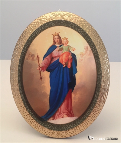 MARIA AUSILIATRICE QUADRETTO OVALE CM.14,5X11,5 - 