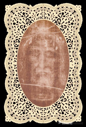 SINDONE VOLTO - SANTINO MERLETTATO CM.7X10,5 - 