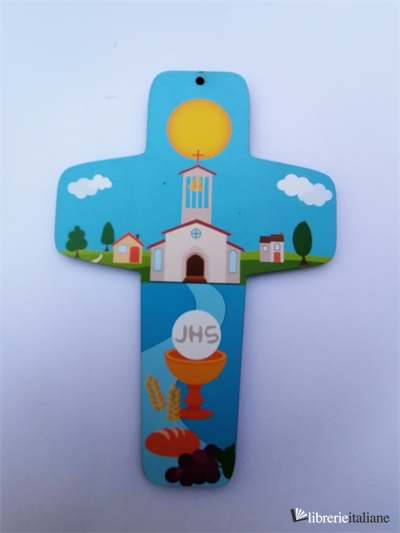 COMUNIONE CROCE LEGNO CM.9X13  - 