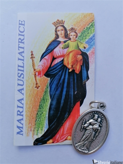 MARIA AUSILIATRICE MEDAGLIA CON PREGHIERA DIAM 2,5 - 