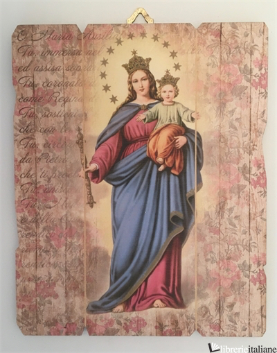 MARIA AUSILIATRICE - TAVOLETTA VINTAGE CM.19X23,5 - 