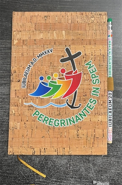 GIUBILEO - QUADERNO IN CORK CON MATITA CM.21X14 PAGINE BIANCHE - 