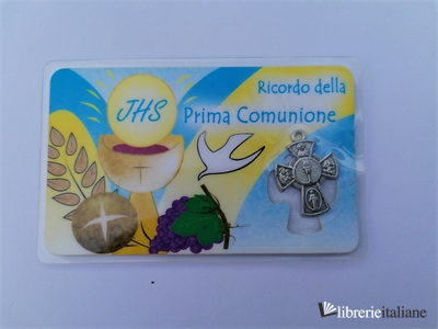 COMUNIONE HOLY CARD CON CROCETTA - 