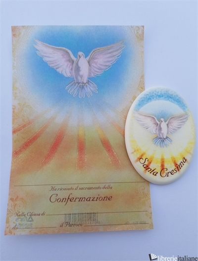 MAGNETE CON PERGAMENA CRESIMA - 
