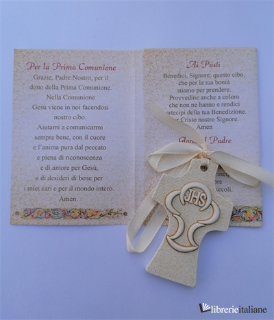 CROCE COMUNIONE IN CONFEZIONE CON PREGHIERE - 