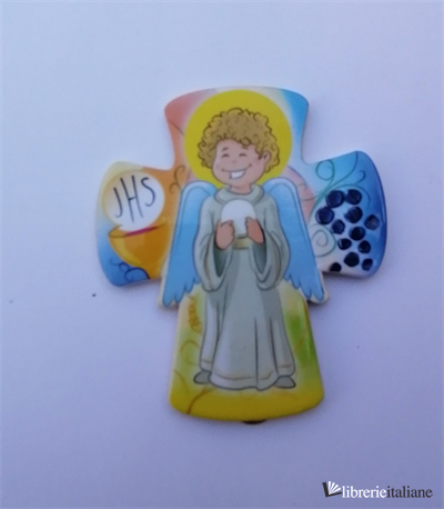 PRIMA COMUNIONE - ANGELO MAGNETE CROCE POLIMERO - 
