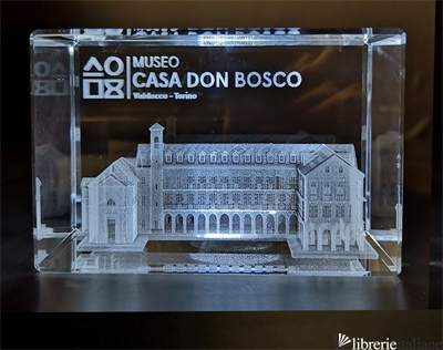 MUSEO CASA DON BOSCO CRISTALLO 50X80X50 CON INCISIONE 3D - 