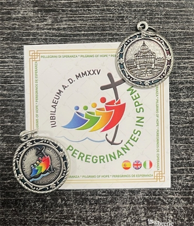 GIUBILEO - MEDAGLIA LOGO ARGENTATO - 