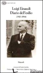 DIARIO DELL'ESILIO (1943-1944) - EINAUDI LUIGI; SODDU P. (CUR.)