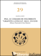 PISA. LE CERAMICHE INGOBBIATE «GRAFFITE A STECCA». SECC. XV-XVII (MUSEO NAZIONAL - BERTI GRAZIELLA