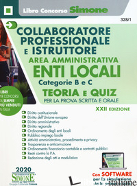 COLLABORATORE PROFESSIONALE E ISTRUTTORE. AREA AMMINISTRATIVA. ENTI LOCALI. CATE di 328/1