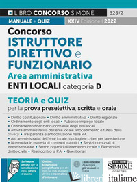 CONCORSO ISTRUTTORE DIRETTIVO E FUNZIONARIO AREA AMMINISTRATIVA ENTI LOCALI CATE - AA.VV.