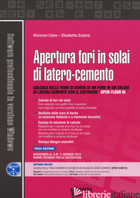 APERTURA FORI IN SOLAI DI LATERO-CEMENTO. CON SOFTWARE - CALVO VINCENZO; SCALORA ELISABETTA