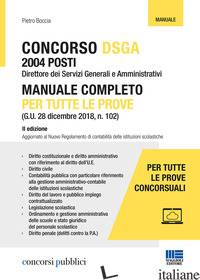 CONCORSO DSGA. MANUALE COMPLETO PER TUTTE LE PROVE