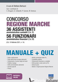 CONCORSO REGIONE MARCHE 36 ASSISTENTI AMMINISTRATIVO CONTABILI (CAT. C) 56 FUNZI - BERTUZZI S. (CUR.)