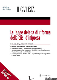LEGGE DELEGA DI RIFORMA DELLA CRISI D'IMPRESA (LA) - CAVALLARO MARIO