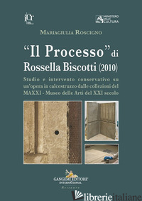 PROCESSO» DI ROSSELLA BISCOTTI (2010). STUDIO E INTERVENTO CONSERVATIVO SU UN'OP - ROSCIGNO MARIAGIULIA