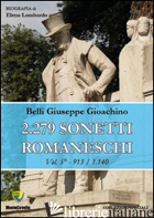 2.279 SONETTI ROMANESCHI. VOL. 5 - BELLI GIOACHINO; LOMBARDO E. (CUR.)