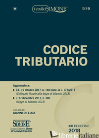 CODICE TRIBUTARIO - DE LUCA G. (CUR.)