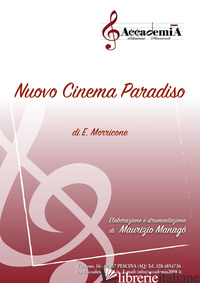 NUOVO CINEMA PARADISO. PARTITURA - MORRICONE ENNIO