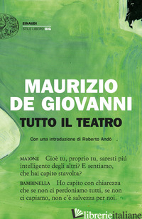 TUTTO IL TEATRO - DE GIOVANNI MAURIZIO