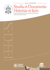 STUDIA ET DOCUMENTA HISTORIAE ET IURIS (2022). VOL. 88 - 